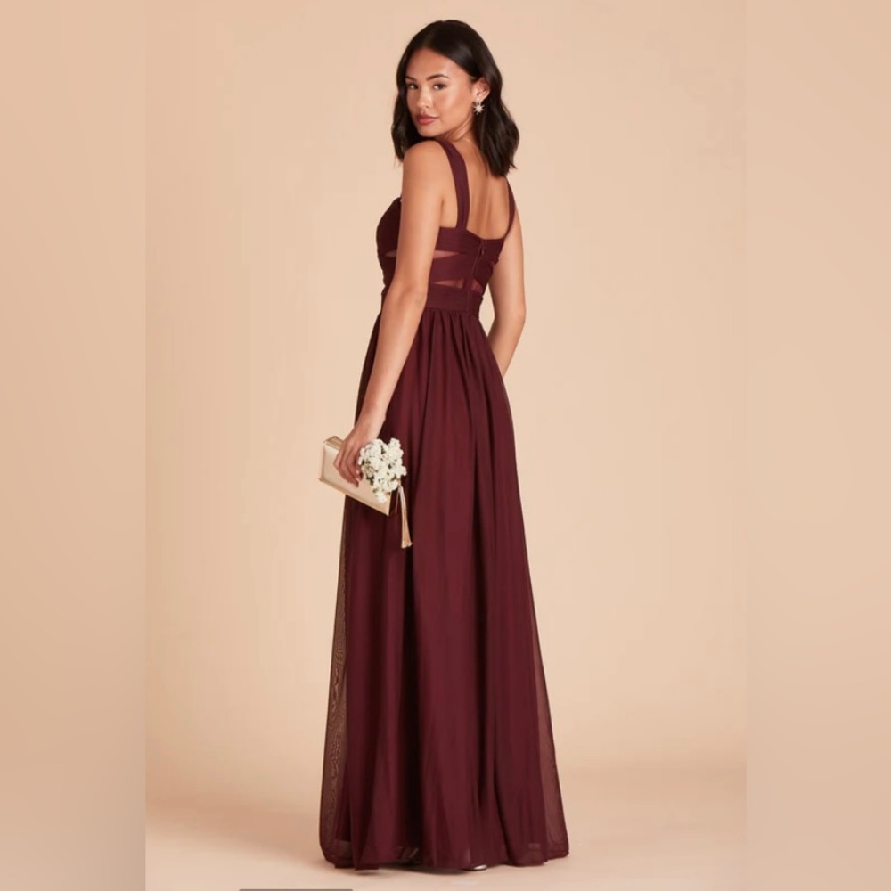ELSYE DRESS MESH CABERNET